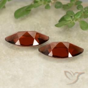 Gemme di Granato Piropo Rosso scuro naturale da 2.35 ct, Taglio marquise, VVS-VS