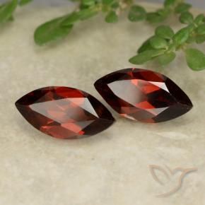 Gemme di Granato Piropo Sangria rossa naturale da 2.32 ct, Taglio marquise, VVS-VS