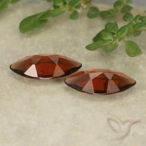 Gemme di Granato Piropo Rosso scuro naturale da 1.83 ct, Taglio marquise, VVS-VS