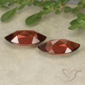 Gemme di Granato Piropo Rosso scuro naturale da 2.47 ct, Taglio marquise, VVS-VS