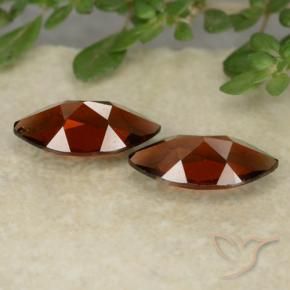 Gemme di Granato Piropo Rosso scuro naturale da 2.51 ct, Taglio marquise, VVS-VS