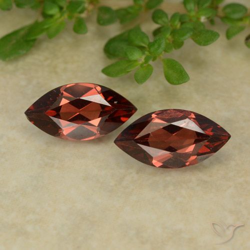 2.38ctw Naturale Rosso scarlatto profondo Granato Piropo, Taglio marquise, VVS-VS