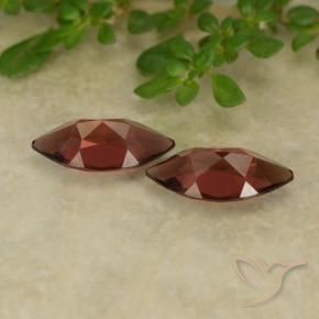 Gemme di Granato Piropo Rosso scarlatto profondo naturale da 2.38 ct, Taglio marquise, VVS-VS