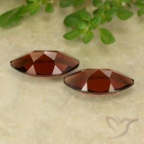 Gemme di Granato Piropo Rosso scuro naturale da 2.63 ct, Taglio marquise, VVS-VS