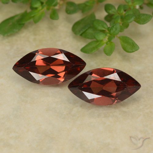 2.41ctw Naturale Rosso scuro Granato Piropo, Taglio marquise, VVS-VS