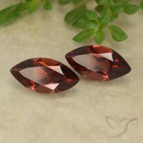 Gemme di Granato Piropo Rosso scuro naturale da 2.41 ct, Taglio marquise, VVS-VS