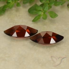Gemme di Granato Piropo Rosso Sangue Profondo naturale da 2.83 ct, Taglio marquise, VVS-VS