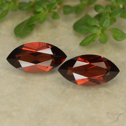 3.06ctw Naturale Rosso scuro Granato Piropo, Taglio marquise, VVS-VS