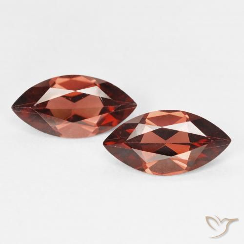 2.29ctw Naturale Sangria rossa Granato Piropo, Taglio marquise, VVS-VS