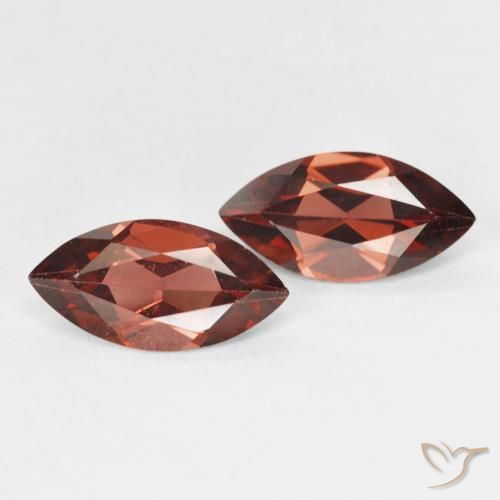 Gemme di Granato Piropo Sangria rossa naturale da 2.29 ct, Taglio marquise, VVS-VS
