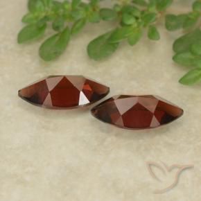 Gemme di Granato Piropo Rosso scuro naturale da 2.49 ct, Taglio marquise, VVS-VS