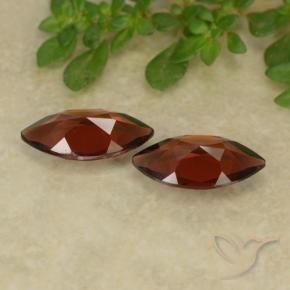 Gemme di Granato Piropo Rosso scuro naturale da 2.22 ct, Taglio marquise, VVS-VS