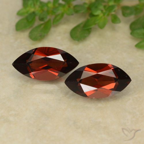 2.95ctw Naturale Rosso scuro Granato Piropo, Taglio marquise, VVS-VS