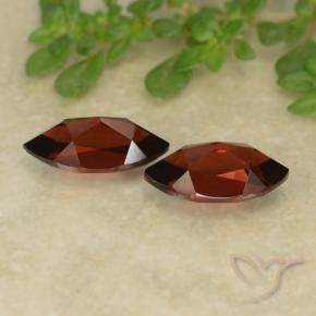 Gemme di Granato Piropo Rosso scuro naturale da 2.95 ct, Taglio marquise, VVS-VS