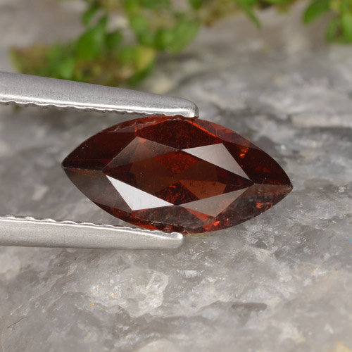 Granato piropo naturale rosso da 1,22 ct, marchesa, VVS-VS