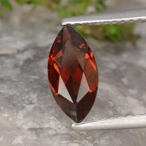Granato piropo naturale rosso da 1,22 ct, marchesa, VVS-VS
