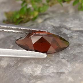 Granato piropo naturale rosso da 1,22 ct, marchesa, VVS-VS