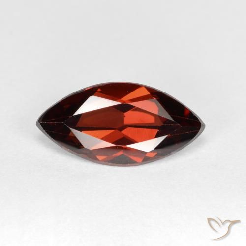 1.24ct Naturale Rosso scuro Granato Piropo, Taglio marquise, VVS-VS