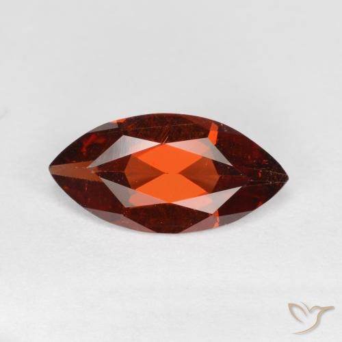 1.12ct Naturale Rosso scuro Granato Piropo, Taglio marquise, VS