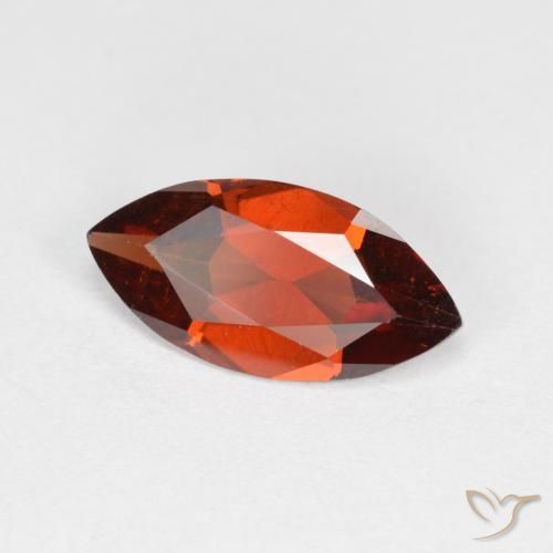 Granato Piropo Rosso scuro naturale da 1.12 ct, Taglio marquise, VS