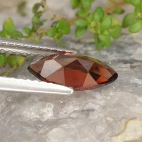 Granato Piropo Rosso scuro naturale da 1.25 ct, Taglio marquise, VVS