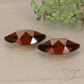 Gemme di Granato Piropo Rosso Sangue Profondo naturale da 2.56 ct, Taglio marquise, VVS-VS