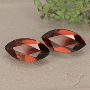 Gemme di Granato Piropo Rosso scuro naturale da 2.27 ct, Taglio marquise, VVS-VS