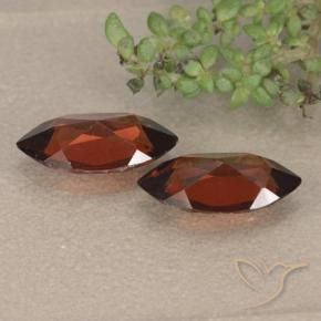 Gemme di Granato Piropo Rosso scuro naturale da 2.27 ct, Taglio marquise, VVS-VS