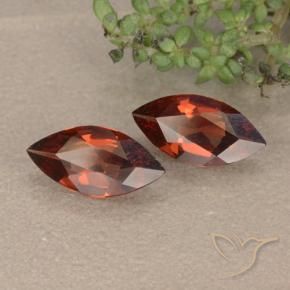 Gemme di Granato Piropo Rosso scuro naturale da 1.49 ct, Taglio marquise, VVS-VS