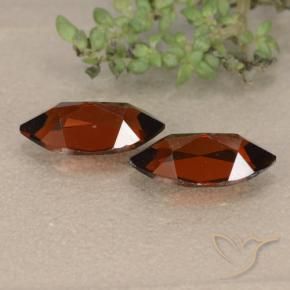 Gemme di Granato Piropo Rosso scuro naturale da 2.53 ct, Taglio marquise, VVS-VS