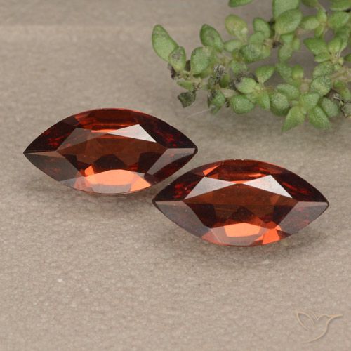 1.72ctw Naturale Rosso scarlatto Granato Piropo, Taglio marquise, VVS-VS