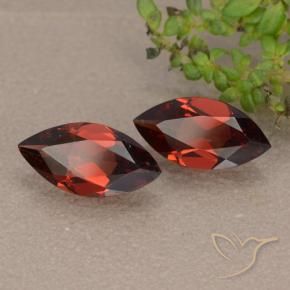 Gemme di Granato Piropo Sangria rossa naturale da 2.04 ct, Taglio marquise, VVS-VS