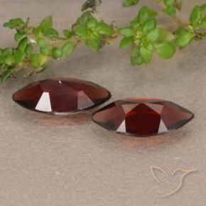 Gemme di Granato Piropo Rosso scuro naturale da 2.12 ct, Taglio marquise, VVS-VS