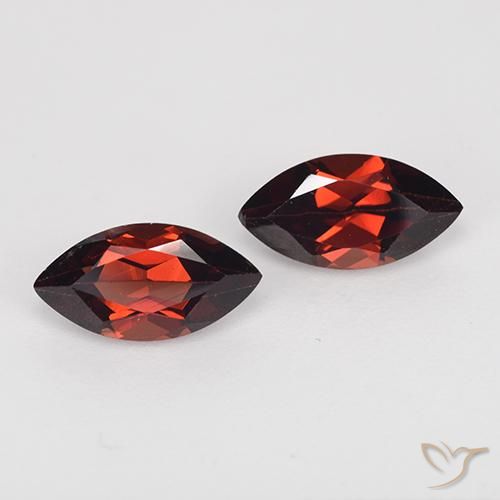 2.74ctw Naturale Rosso scuro Granato Piropo, Taglio marquise, VVS-VS
