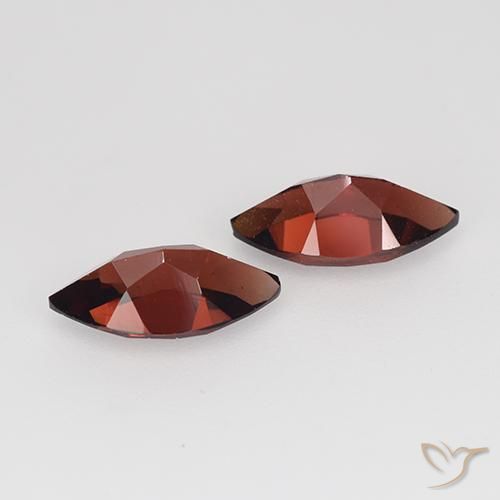 Gemme di Granato Piropo Rosso scuro naturale da 2.74 ct, Taglio marquise, VVS-VS