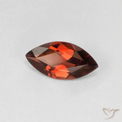 1.17ct Naturale Rosso scuro Granato Piropo, Taglio marquise, VVS-VS