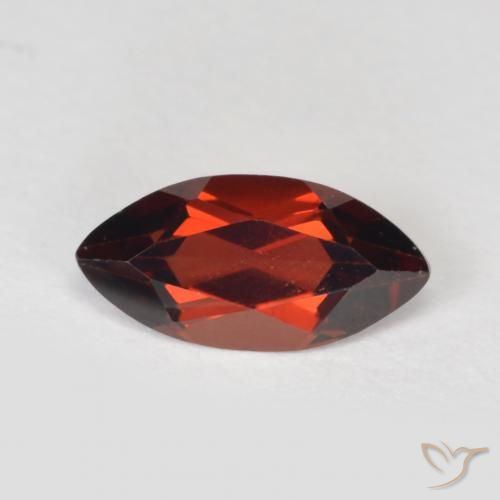 1.21ct Naturale Rosso scuro Granato Piropo, Taglio marquise, VVS-VS