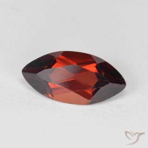 Granato Piropo Rosso scuro naturale da 1.21 ct, Taglio marquise, VVS-VS