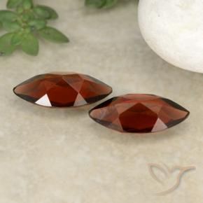 Gemme di Granato Piropo Rosso scuro naturale da 2.04 ct, Taglio marquise, VVS-VS