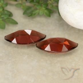 Gemme di Granato Piropo Rosso scuro naturale da 2.47 ct, Taglio marquise, VVS-VS