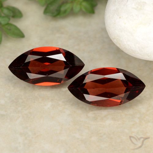 2.38ctw Naturale Rosso scuro Granato Piropo, Taglio marquise, VVS-VS