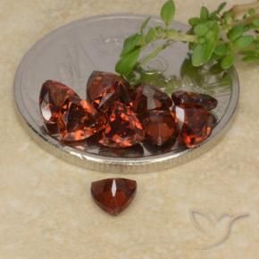 Gemme di Granato Piropo Rosso scuro naturale da 2.81 ct, Taglio trillion, VS