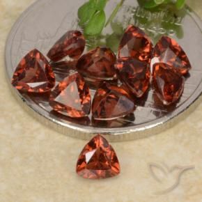 Gemme di Granato Piropo Rosso medio naturale da 3.18 ct, Taglio trillion, VS