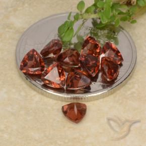 Gemme di Granato Piropo Rosso medio naturale da 3.18 ct, Taglio trillion, VS