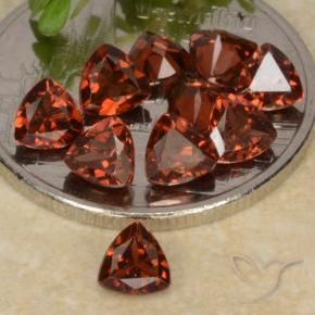 Gemme di Granato Piropo Rosso scuro naturale da 2.91 ct, Taglio trillion, VS
