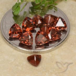 Gemme di Granato Piropo Rosso scuro naturale da 2.91 ct, Taglio trillion, VS