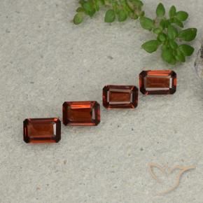 Gemme di Granato Piropo Rosso scuro naturale da 2.04 ct, Ottagonale / Taglio smeraldo, VS