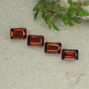Gemme di Granato Piropo Rosso scuro naturale da 2.49 ct, Ottagonale / Taglio smeraldo, VS