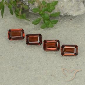 Gemme di Granato Piropo Rosso scuro naturale da 1.81 ct, Ottagonale / Taglio smeraldo, VS