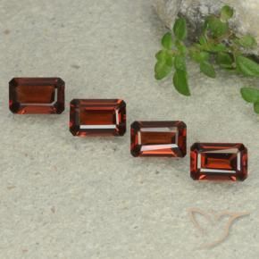 Gemme di Granato Piropo Rosso scuro naturale da 2.79 ct, Ottagonale / Taglio smeraldo, VS